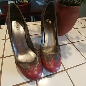Wing Tip Guess Heels